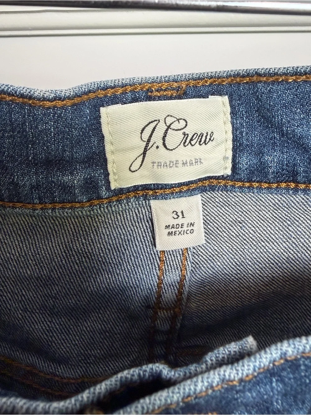 J. Crew Blue Denim Button-Front Pencil Skirt (31)